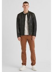 Milestone Skórzana kurtka "Arlington" w kolorze czarnym rozmiar: 50. Czarne kurtki Milestone, bez wzorów, ze skóry, bez kaptura. Za 448.99 zł.