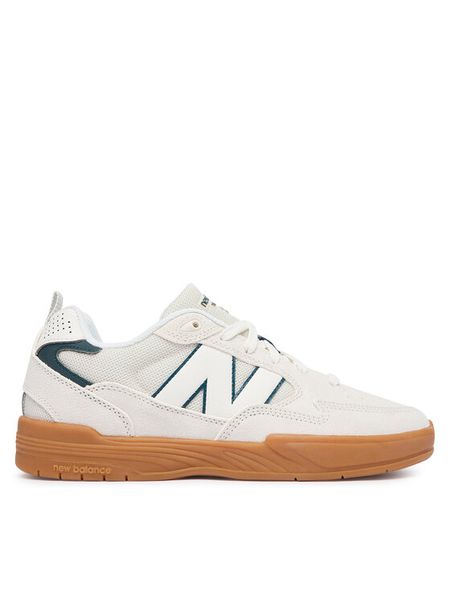 New Balance Sneakersy Numeric Tiago Lemos 808L UN808RUP Kremowy. Białe buty sportowe casual New Balance, bez wzorów, ze skóry, bez zapięcia. Za 449.99 zł.