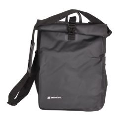 Torba rowerowa na bagażnik, DUALWAY 20 l, boczna, czarna. Czarne torby na ramię BOTTARI, bez wzorów, z materiału, na ramię, bez dodatków. Za 65.00 zł.