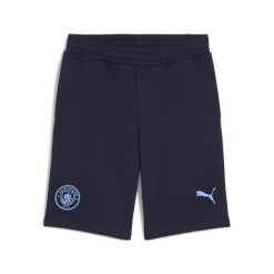 Męskie szorty Manchester City FtblEssentials PUMA. Niebieskie krótkie spodenki sportowe Puma, m, bez wzorów. Za 219.00 zł.
