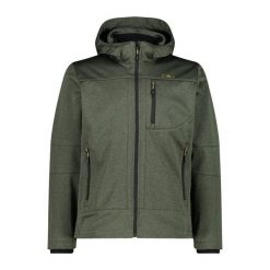 Kurtka męska turystyczna CMP M. Zielone kurtki softshell CMP, l, bez wzorów, z softshellu, z kapturem. Za 350.00 zł.
