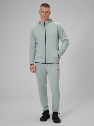 4F Spodnie treningowe szybkoschnące męskie - miętowe XXL. Niebieskie spodnie treningowe długie 4F, l, bez wzorów, z materiału. Za 199.99 zł.