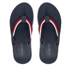 Japonki Tommy Hilfiger. Niebieskie japonki Tommy Hilfiger, bez wzorów. Za 209.99 zł.