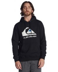Bluza z kapturem dla Mężczyzn BIG LOGO. Czarne bluzy z kapturem Quiksilver, m, bez wzorów, z bawełny, z kapturem. Za 278.50 zł.