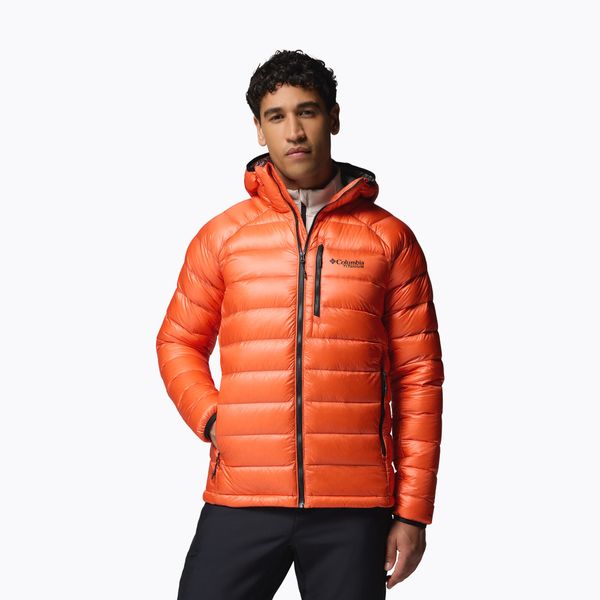 Kurtka puchowa męska Columbia Arctic Crest Down Hooded. Brązowe kurtki Columbia, m, bez wzorów, z puchu, bez kaptura. Za 1,129.00 zł.