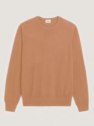Rodier Wełniany sweter w kolorze jasnobrązowym rozmiar: S. Brązowe swetry nierozpinane Rodier, s, bez wzorów, z wełny, bez kołnierzyka, bez ramiączek. Za 260.99 zł.