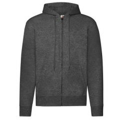 Męska Kurtka Z Kapturem Classic Heather. Szare kurtki Fruit of the Loom, m, bez wzorów, z kapturem. Za 106.99 zł.