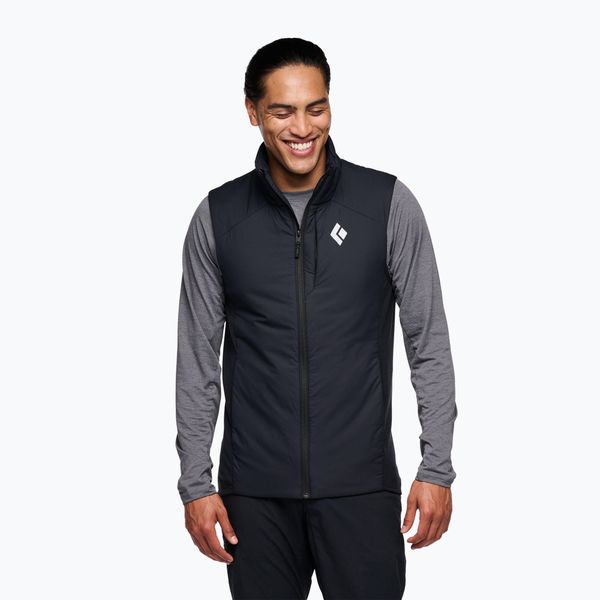 Bezrękawnik męski Black Diamond First Light Hybrid Vest. Czarne bezrękawniki Black Diamond, m, bez wzorów, bez kołnierzyka, bez ramiączek. Za 379.99 zł.