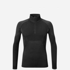 Koszulka termoaktywna męska MILLET Drynamic Soft Ls 1/2 Zip M. Czarne bielizna termoaktywna Millet, na zimę, m, bez wzorów, z dzianiny, bez ramiączek, trekkingowe. Za 335.10 zł.
