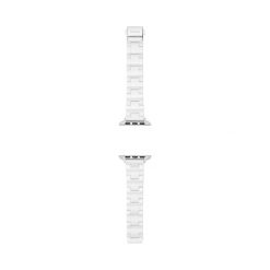 Wymienny pasek do zegarka Apple Watch Fossil. Szare paski Fossil, bez wzorów. Za 359.99 zł.