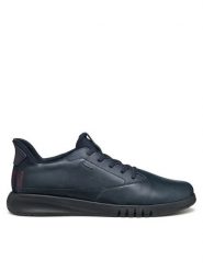 Geox Sneakersy U Aerantis Plus U56MUA 00085 C4002 Granatowy. Niebieskie buty sportowe casual Geox, bez wzorów, ze skóry, bez zapięcia. Za 439.99 zł.