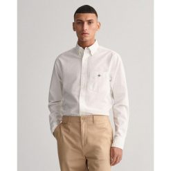 Koszula Gant Classic Oxford. Białe koszule GANT, xl, z aplikacjami, z bawełny, bez kołnierzyka, bez ramiączek. Za 397.00 zł.