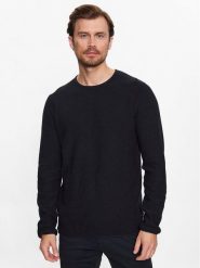 INDICODE Bluza Kristian 35-128 Czarny Regular Fit. Czarne bluzy INDICODE, l, bez wzorów, z bawełny, bez kaptura. Za 79.99 zł.