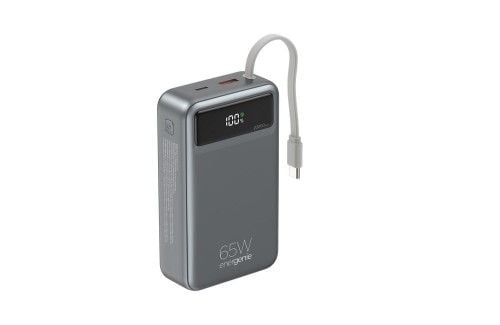 GEMBIRD POWERBANK Z SZYBKIM ŁADOWANIEM 65 W I ZINTEGROWANYMI KABLAMI 20000 MAH, CZARNY. Czarne powerbanki GEMBIRD. Za 149.99 zł.