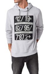 Bluza turystyczna męska Tom Tailor Hoodie Artwork. Szare bluzy z kapturem Tom Tailor, m, bez wzorów, z bawełny, z kapturem. Za 104.49 zł.