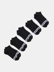 Skarpetki z bawełną 5 pack - czarny. Czarne skarpety Sinsay, bez wzorów, z bawełny. Za 15.99 zł.
