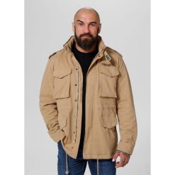 Kurtka przejściowa męska Pitbull M65. Brązowe kurtki PITBULL, m, bez wzorów, bez kaptura. Za 379.00 zł.