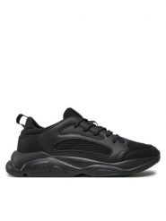 HUGO Sneakersy Leon 50536261 Czarny. Czarne buty sportowe casual Hugo, bez wzorów, z materiału, bez zapięcia. Za 599.99 zł.