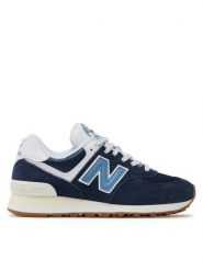 New Balance Sneakersy U574BU2 Granatowy. Niebieskie buty sportowe casual New Balance, bez wzorów, ze skóry, bez zapięcia. Za 349.99 zł.