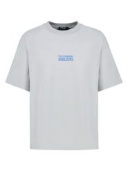 Sublevel Koszulka w kolorze błękitno-kremowym rozmiar: S. Niebieskie bezrękawniki Sublevel, s, bez wzorów, z bawełny, bez kołnierzyka, bez ramiączek. Za 43.99 zł.