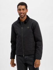 Fred Perry Kurtka męska Mężczyźni czarny jednolity, S. Czarne kurtki Fred Perry, m, bez wzorów, bez kaptura. Za 1,399.95 zł.