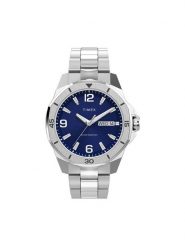 Timex Zegarek Essex TW2W79500 Srebrny. Szare, analogowe zegarki Timex, srebrne. Za 579.99 zł.