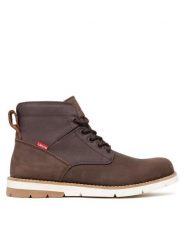 Levi's® Kozaki 225129-666-29 Brązowy. Brązowe kozaki bez wzorów, z nubiku, bez obcasa, bez zapięcia. Za 449.99 zł.