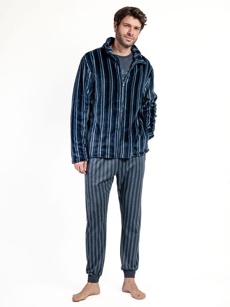 Admas Kurtka polarowa "Stay at home" w kolorze granatowym rozmiar: L. Niebieskie kurtki admas, l, bez wzorów, z polaru, bez kaptura. Za 130.99 zł.