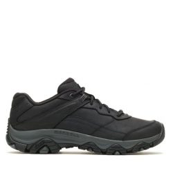 Trekkingi Merrell. Czarne buty trekkingowe Merrell, bez wzorów, bez zapięcia. Za 359.99 zł.