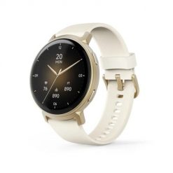 Hama 00178641 smartwatch / zegarek sportowy 3,35 cm (1.32") AMOLED 43 mm Analogowy 466 x 466 px Ekran dotykowy Złoto GPS. Żółte, analogowe zegarki smartwatch No name, bez wzorów. Za 418.99 zł.