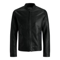Kurtka Jack & Jones Arner skórzana czarna. Czarne kurtki Jack&Jones, na zimę, xl, bez wzorów, z materiału, bez kaptura. Za 255.15 zł.