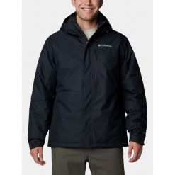 Kurtka Przeciwdeszczowa Męska Columbia Hikebound II. Czarne kurtki przeciwdeszczowe Columbia, m, bez wzorów, bez kaptura. Za 740.20 zł.