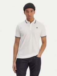G-Star Raw Polo Dunda D17127-5864 Biały Regular Fit. Białe koszulki polo G-Star Raw, l, bez wzorów, z bawełny, bez kołnierzyka, bez ramiączek. Za 289.99 zł.