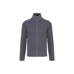 Gruby polar zapinany na zamek błyskawiczny Kariban Marco. Szare bluzy z polaru KARIBAN, m, bez wzorów, z materiału, bez kaptura. Za 190.00 zł.