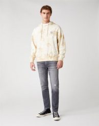 MĘSKA BLUZA WRANGLER HOODIE PAPYRUS W6E1HAXME 112130725. Bluzy Wrangler, m, bez wzorów, z kapturem. Za 169.99 zł.