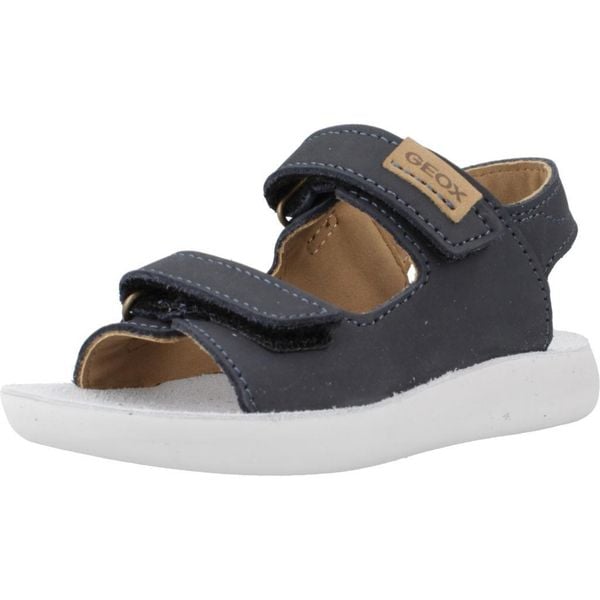 Sandały GEOX B SANDAL LIGHTFLOPPY Niebieski. Niebieskie sandały Geox, ze skóry, bez zapięcia. Za 152.99 zł.