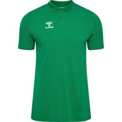 Polo Hummel Go 2.0 Chevron. Zielone koszulki polo Hummel, bez wzorów, bez ramiączek, do piłki nożnej. Za 217.00 zł.