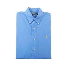 Second life - Klasyczne koszule męskie niebieskie - Stan bardzo dobry. Niebieskie sztyblety RALPH LAUREN, bez wzorów, bez obcasa, bez zapięcia. Za 207.36 zł.