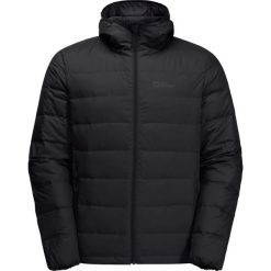 Kurtka puchowa męska Jack Wolfskin Ather Down Hoody. Czarne kurtki Jack Wolfskin, m, bez wzorów, z puchu, bez kaptura. Za 847.60 zł.