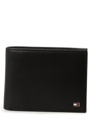 Tommy Hilfiger Portfel ze skóry Mężczyźni skóra czarny, ONE SIZE. Czarne portfele Tommy Hilfiger, bez wzorów, ze skóry. Za 329.95 zł.