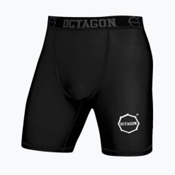 Spodenki kompresyjne męskie Octagon Logo. Czarne odzież kompresyjna OCTAGON, m, bez wzorów. Za 149.99 zł.