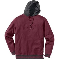 Bluza z kapturem Regular Fit bonprix czerwony klonowy melanż. Czerwone bluzy marki bonprix, melanż. Za 79.99 zł.