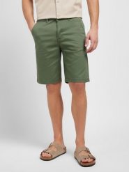 LEE MĘSKIE SZORTY MATERIAŁOWE LEE REGULAR CHINO SHORT OLIVE GROVE 112351272. Zielone szorty Lee, m, bez wzorów, z materiału. Za 159.99 zł.