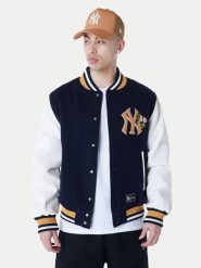 New Era Kurtka bomber Yankees MLB Floral 60596332 Granatowy Regular Fit. Niebieskie kurtki New Era, m, bez wzorów, z wełny, bez kaptura. Za 649.99 zł.
