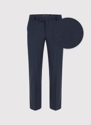 PAKO LORENTE – Gładkie granatowe spodnie garniturowe. Niebieskie garnitury Pako Lorente, bez wzorów, z elastanu. Za 699.99 zł.