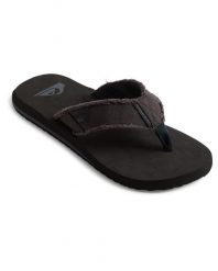 Klapki japonki męskie Quiksilver Monkey. Czarne klapki Quiksilver, z materiału. Za 109.99 zł.