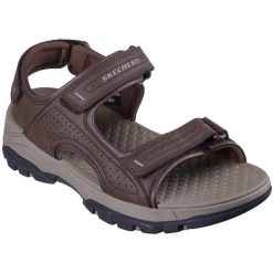 Sandały męskie Skechers Tresmen Garo. Brązowe sandały Skechers, bez zapięcia. Za 390.00 zł.