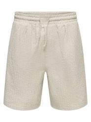 ONLY & SONS Szorty "Onsaustin" w kolorze beżowym rozmiar: XXL. Brązowe szorty Only & Sons, xxl, bez wzorów. Za 61.17 zł.