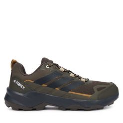 Trekkingi adidas. Brązowe trekkingi Adidas, bez wzorów, bez zapięcia. Za 369.99 zł.