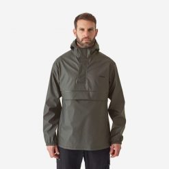 Bluza wędkarska Caperlan FP 500 wodoodporna. Kurtki przeciwdeszczowe CAPERLAN, l, bez wzorów, z materiału, bez kaptura. Za 149.99 zł.
